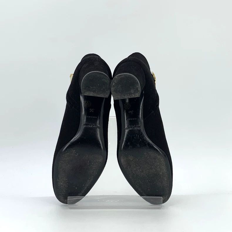 Saint Laurent Paris Saint Laurent Paris Black logo gold standard round-headed Size US 5.5 / IT 35.5 - 5 Thumbnail