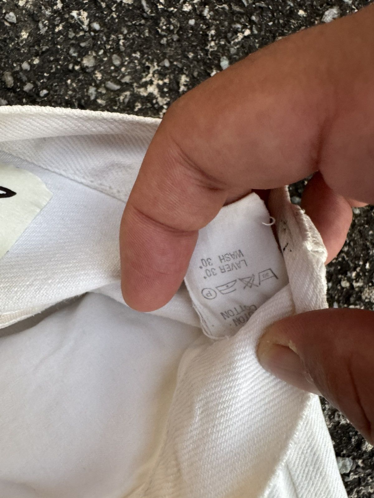A.P.C. APC SELVEDGE DENIM WHITE JEANS Size US 29 - 5 Thumbnail