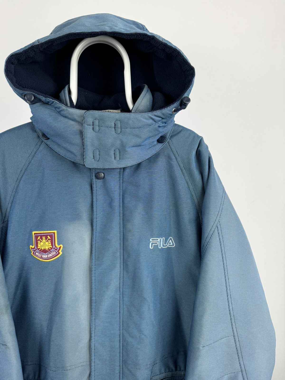 Fila Vintage Fila West Ham United Fun Faded Jacket Size US XL / EU 56 / 4 - 2 Thumbnail