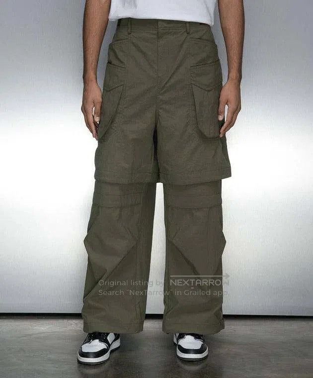 Juun.J Juun.J Detachable Two-in-One Wide Leg Work Pants Size US 28 / EU 44 - 9 Thumbnail