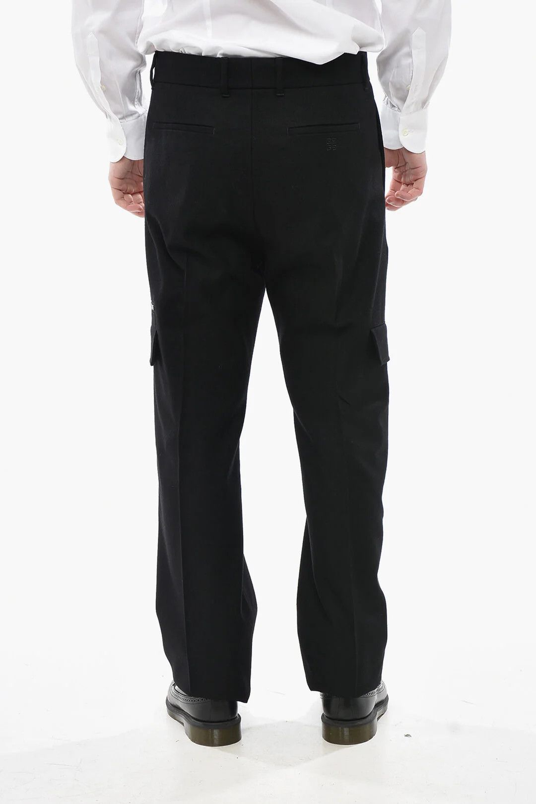 Givenchy og1mm0326 Wool-Flannel Cargo Pant in Black Size US 34 / EU 50 - 2 Thumbnail