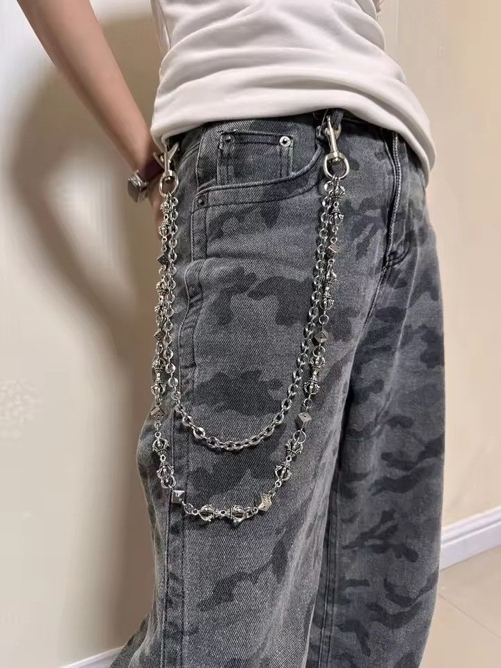 Jewelry Dice Double-Layer Pants Wallet Chain,Y2K Jeans Chain Size ONE SIZE - 11 Thumbnail