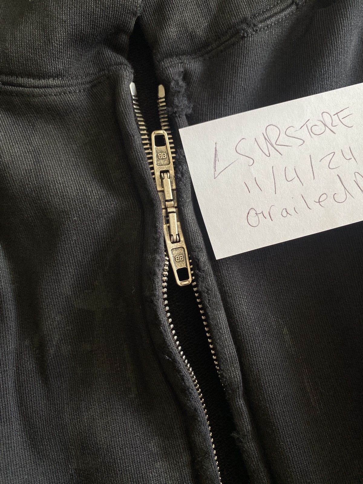 Balenciaga Balenciaga Heavy Metal Zip Hoodie with Mud Details Large Size US L / EU 52-54 / 3 - 7 Thumbnail
