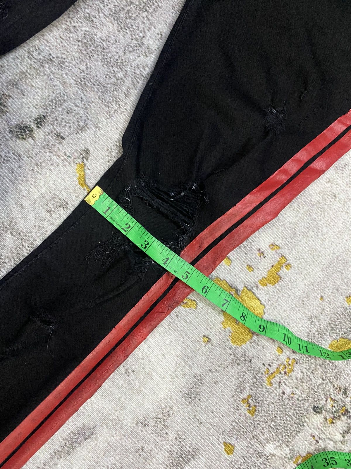 Amiri Amiri Black And Red Strip Pants Size US 32 / EU 48 - 24 Thumbnail