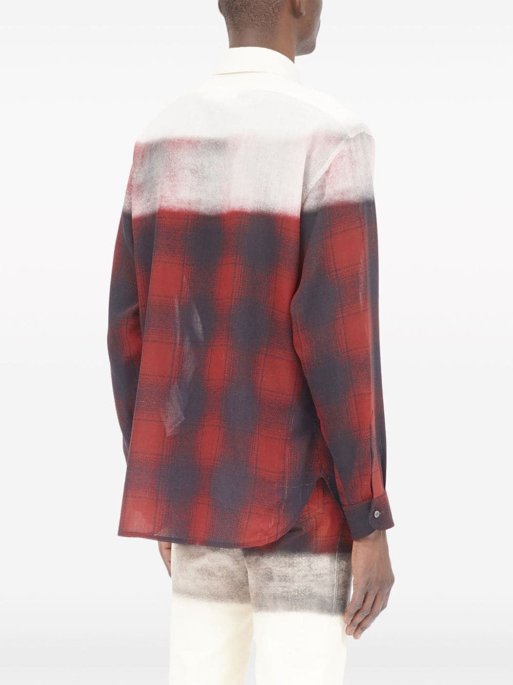 Maison Margiela o1mris0824 Checked Shirt in Red Size US M / EU 48-50 / 2 - 7 Thumbnail