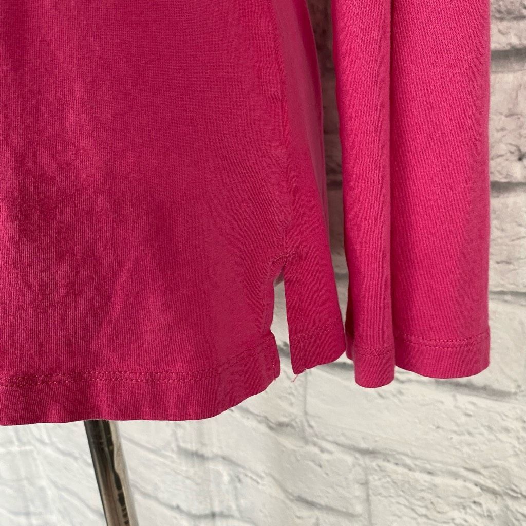 Gap Gap women S scoopneck w/vcut Longsleeve pink top Size S / US 4 / IT 40 - 2 Thumbnail
