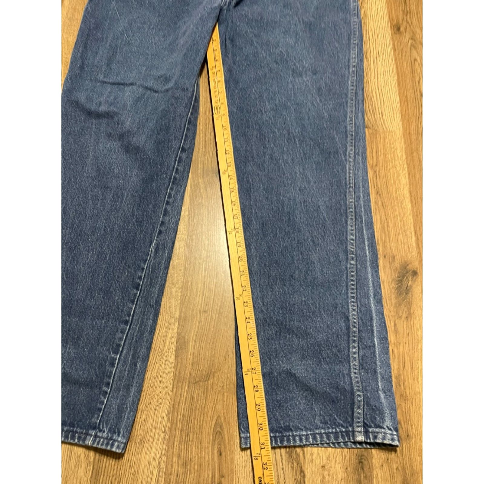 Wrangler Wrangler Jeans, Men's 44x34, Blue Denim, Straight Leg, Pockets, Regular, 34 Inseam, Solid, Jeans, Men, 90s? Size US 44 / EU 60 - 5 Thumbnail