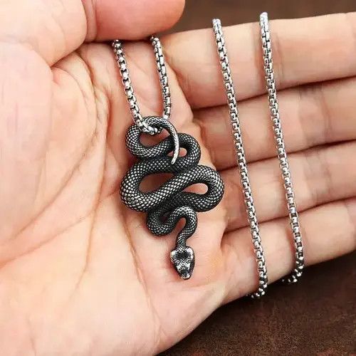 Anime 60cm Chain Wolf Head Necklace Size ONE SIZE - 2 Thumbnail