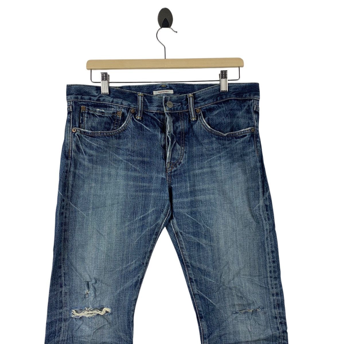 Eternal × Japanese Brand Vintage ETERNAL distressed blue jeans Size US 34 / EU 50 - 2 Thumbnail
