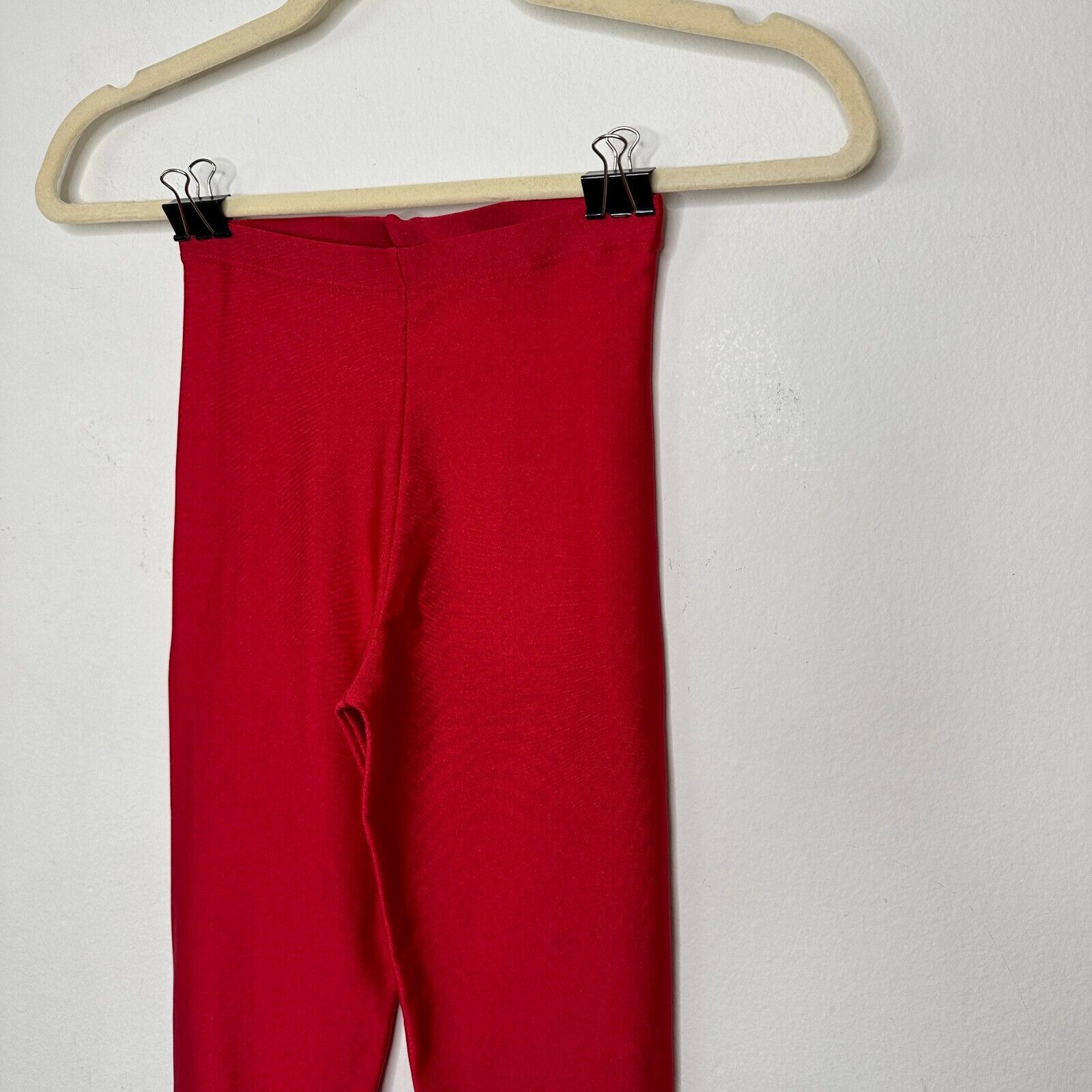 Other Anais & Margaux Alexandra Red Shimmery Leggings Italian XS Size 23" - 3 Thumbnail