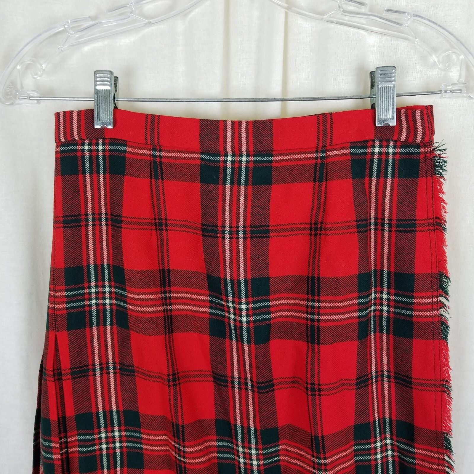 Vintage Vtg Celtic Craft Centre Tartan Plaid Kilt Skirt Wool Wrap XS Size 27" / US 4 / IT 40 - 2 Thumbnail