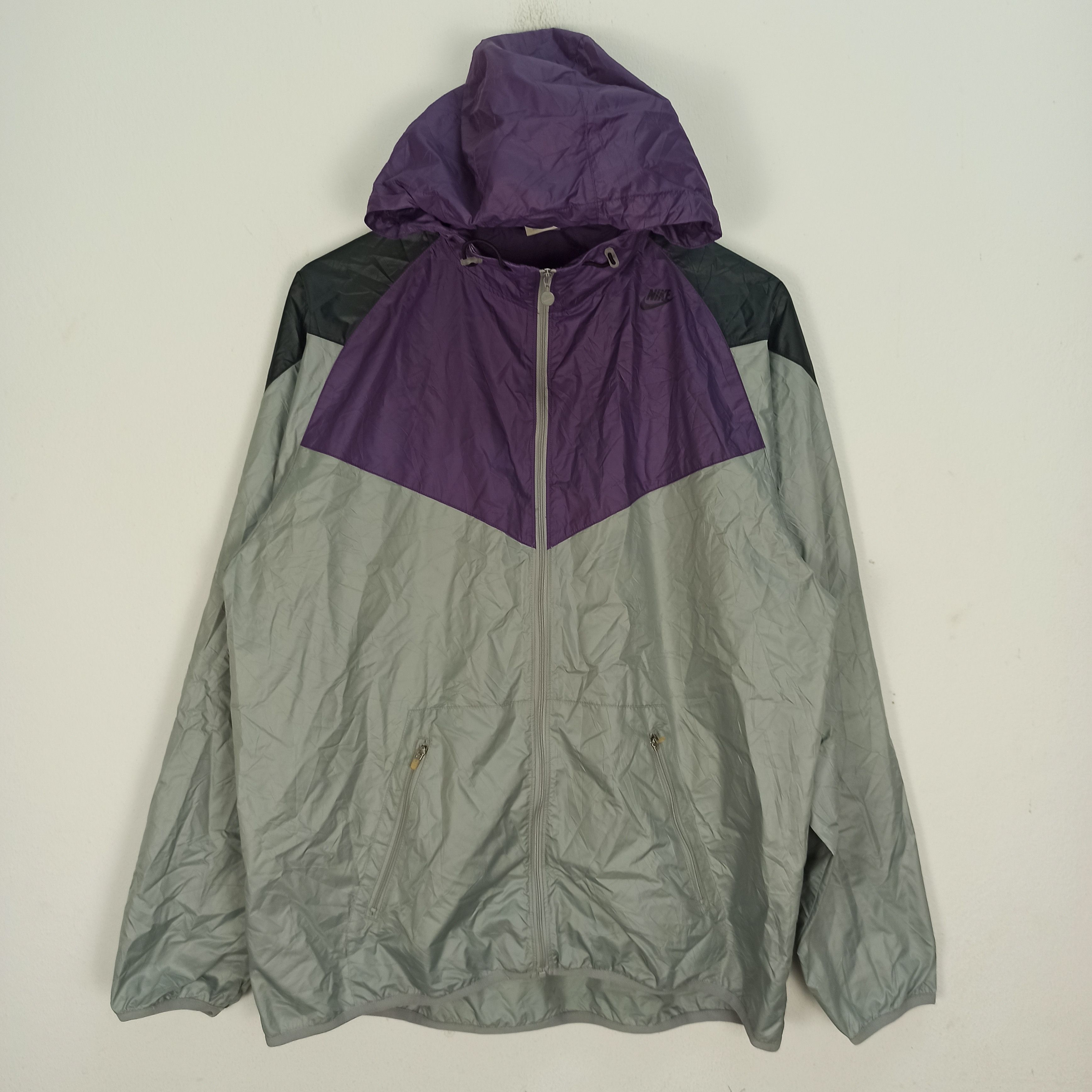 Nike Nike Windbreaker Hoodie Swoosh Logo Size US XL / EU 56 / 4 - 1 Thumbnail