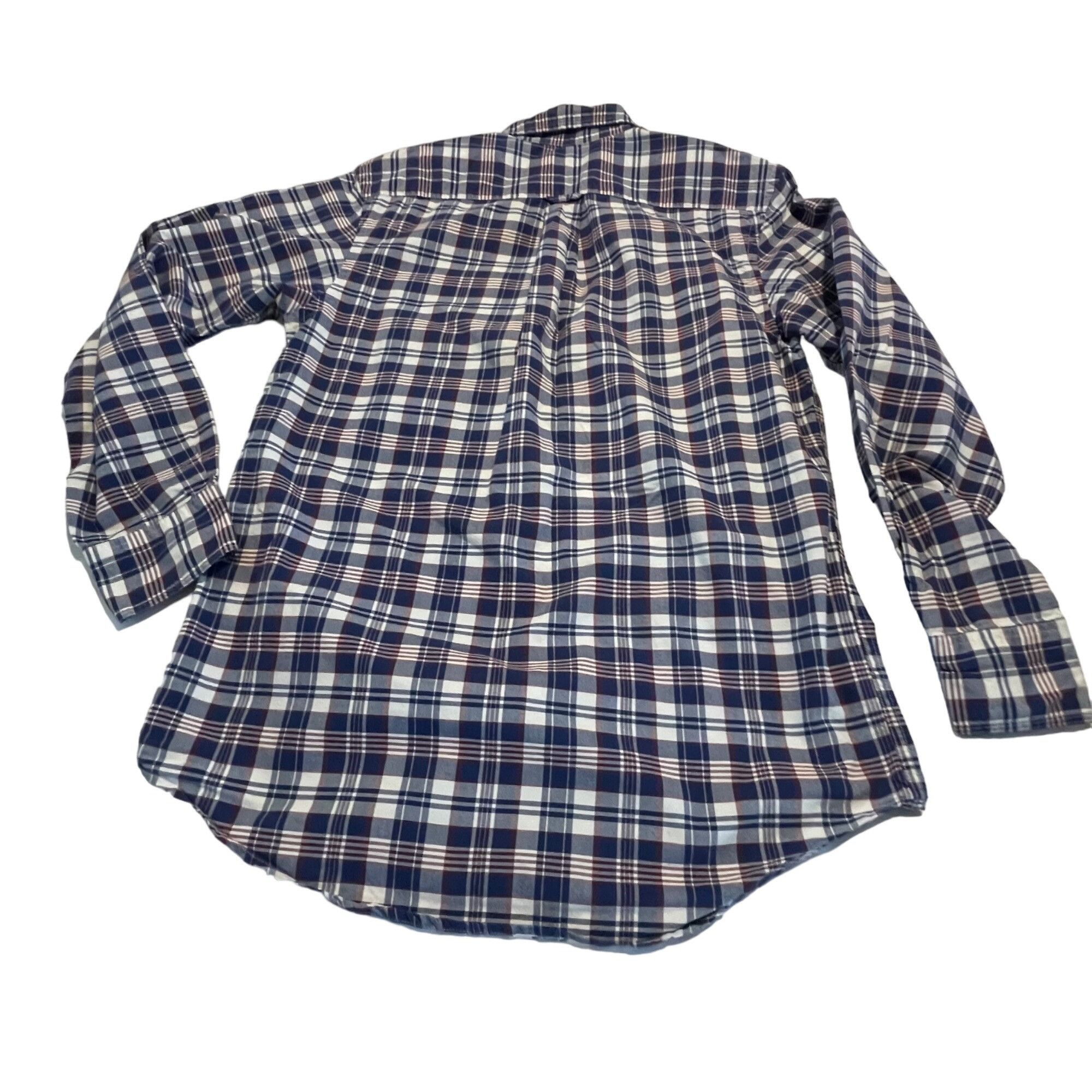 Izod Izod Men's Plaid Button-Down Shirt S/P Cotton Blend Long Sle Size US S / EU 44-46 / 1 - 5 Thumbnail