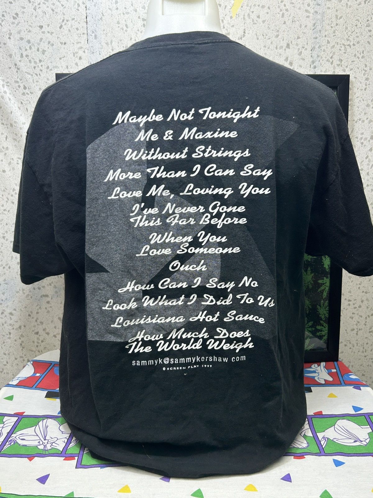 Vintage Vintage Sammy Kershaw 90s T-Shirt Size XL Size US XL / EU 56 / 4 - 3 Thumbnail