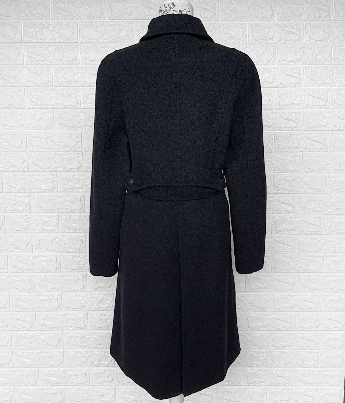 Tsumori Chisato ISSEY MIYAKE DOUBLE BREASTED WOOL DRESS COAT BLACK Size M / US 6-8 / IT 42-44 - 4 Thumbnail