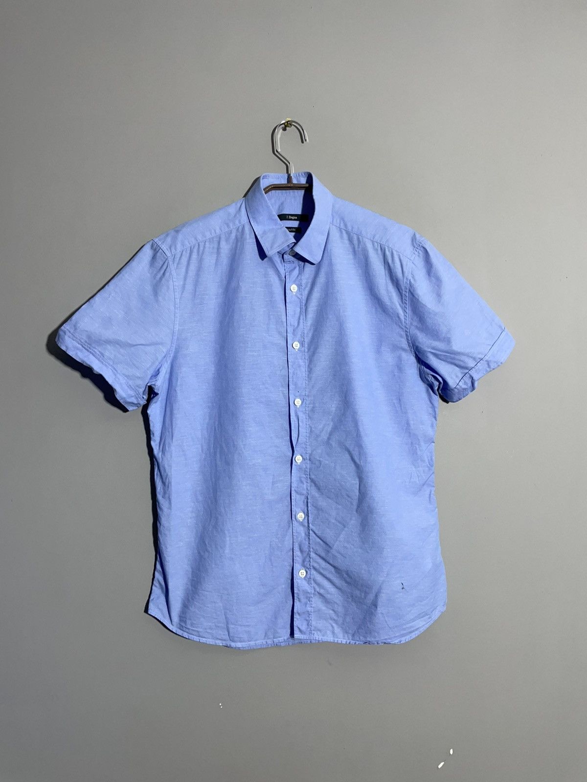 Z Zegna Z Zegna Blue Short sleeves shirt size 40 15 3/4 Size US M / EU 48-50 / 2 - 1 Thumbnail