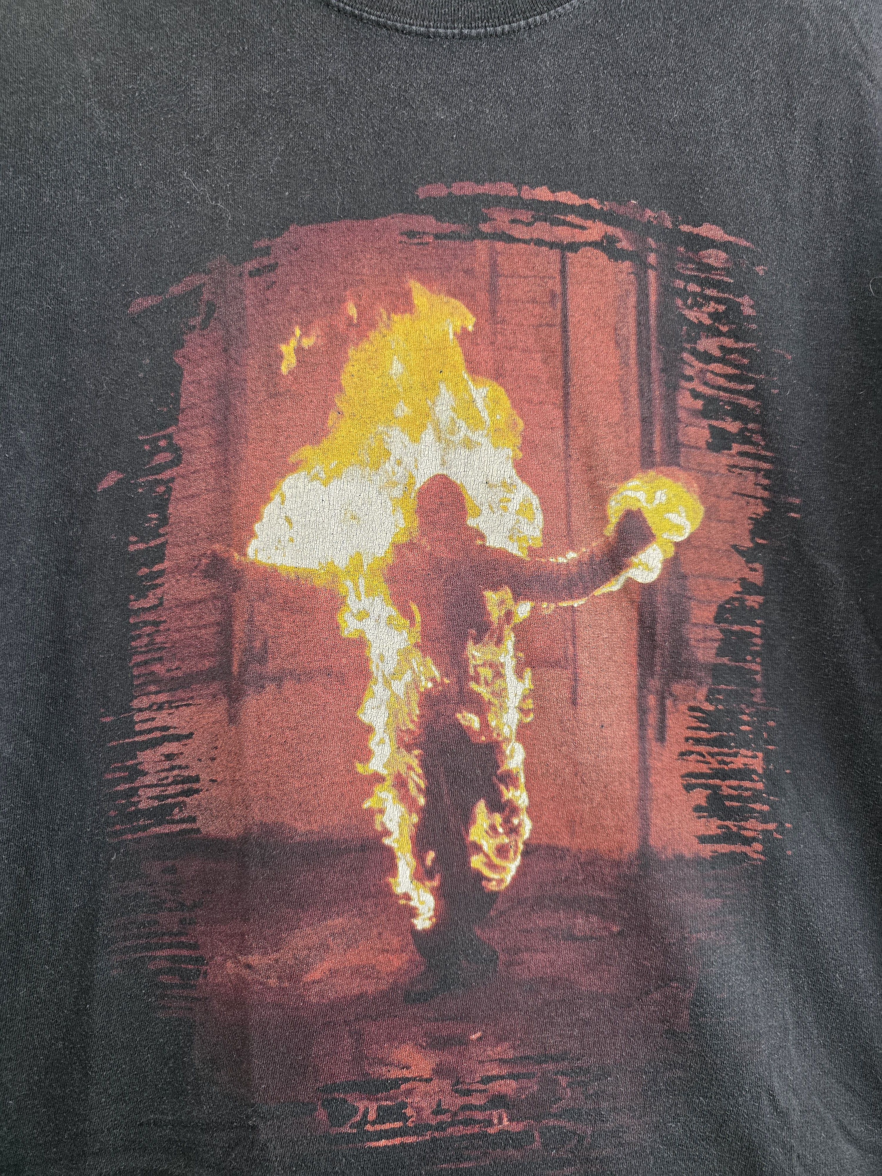 Band Tees × Vintage 90s Rammstein Burning man L 21.5" 27.5" Size US L / EU 52-54 / 3 - 3 Thumbnail