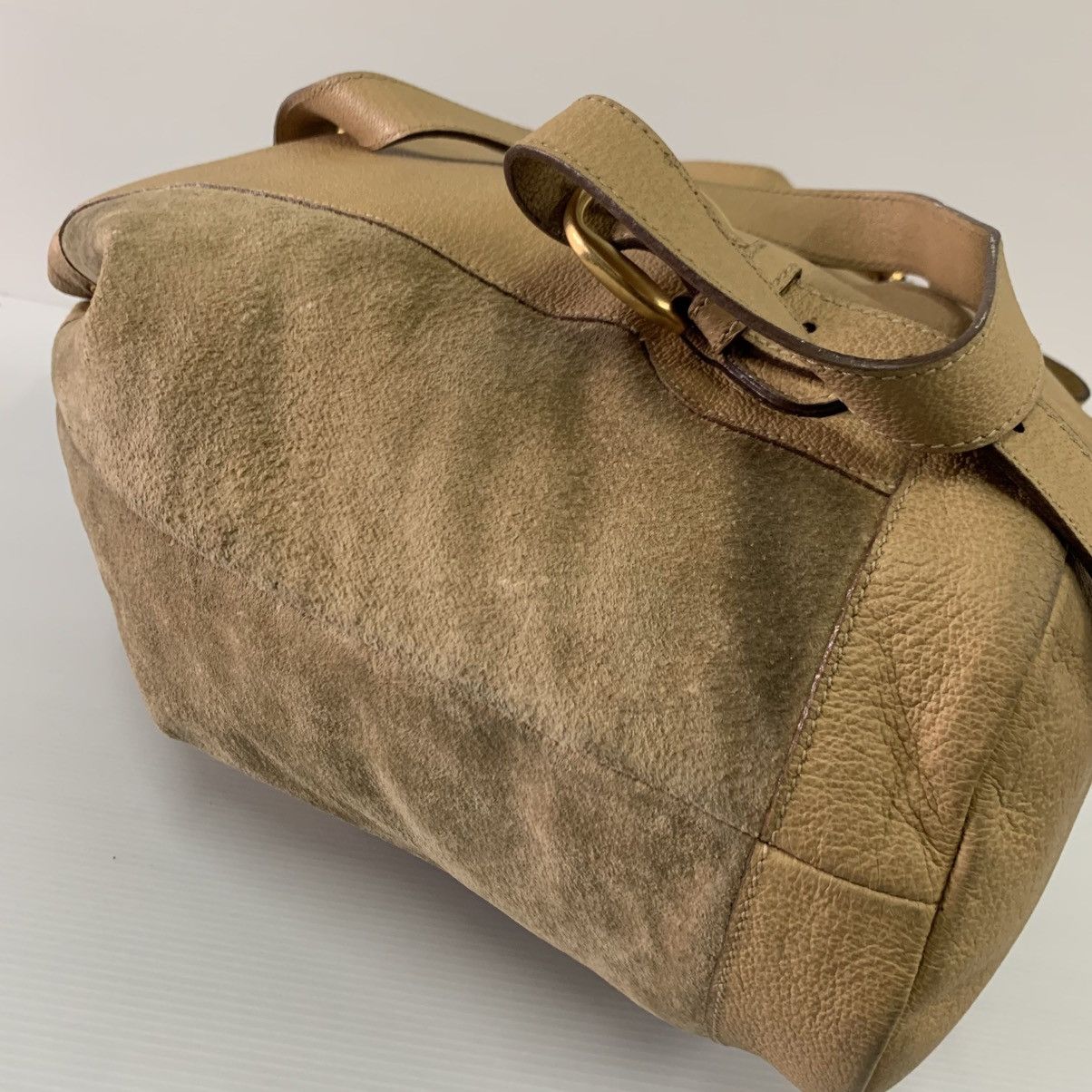 Gucci Gucci Vintage Suede Leather Backpack Bag Size ONE SIZE - 12 Thumbnail