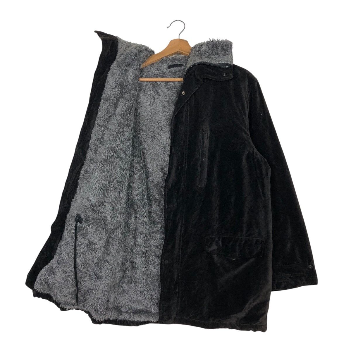 Japanese Brand BEAMS Shaggy Fleece Hood Parka — Soft-Touch Velvet Shell Size US M / EU 48-50 / 2 - 13 Thumbnail