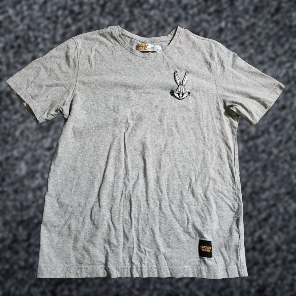 Vintage Mens L Bugs Bunny Looney Tunes Patch T Shirt Embroidered Warner Bros Size US L / EU 52-54 / 3 - 1 Thumbnail