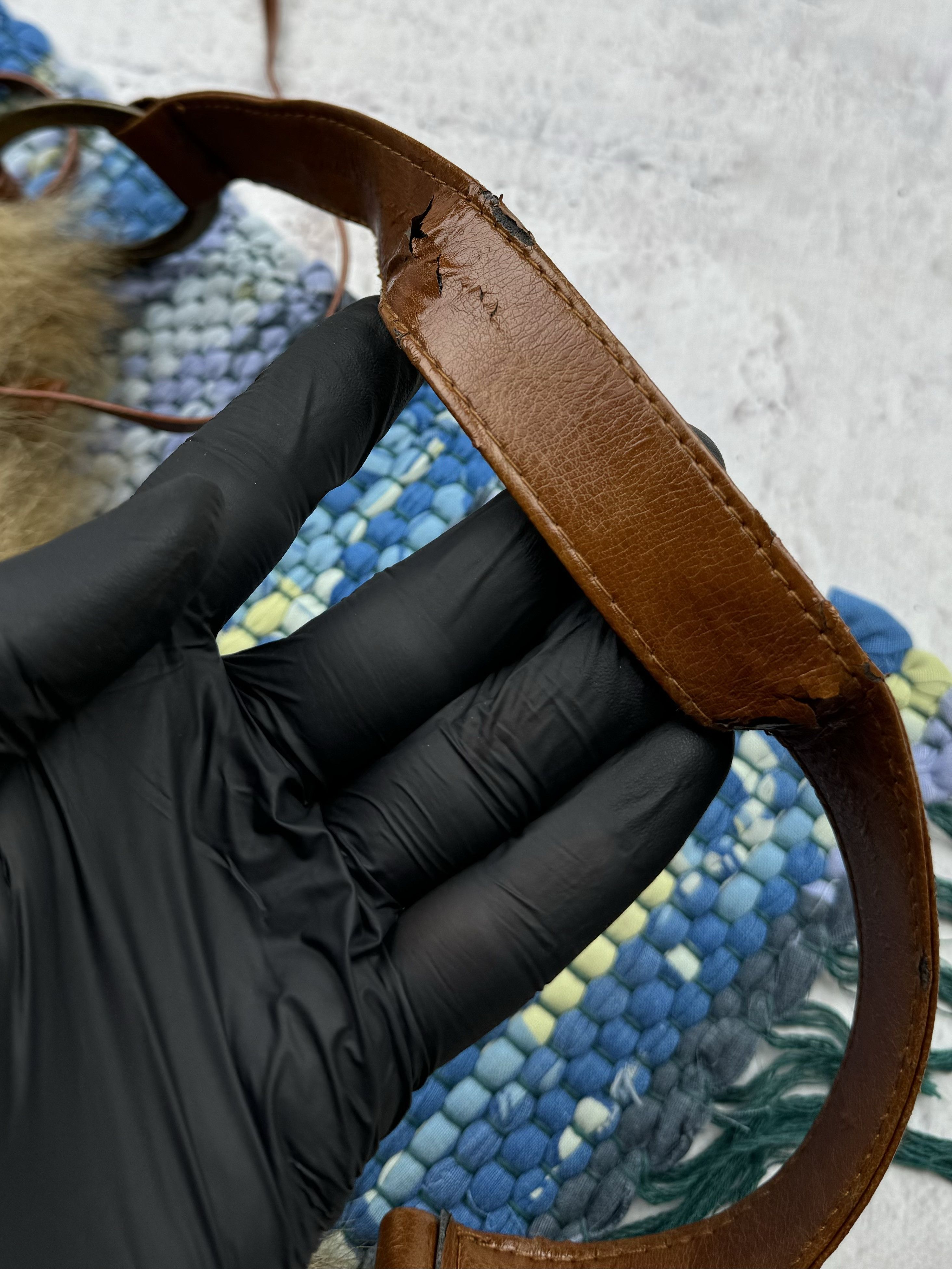 Vintage Vintage Handle Bag With Faux Fur A373D15(389) Size ONE SIZE - 5 Thumbnail