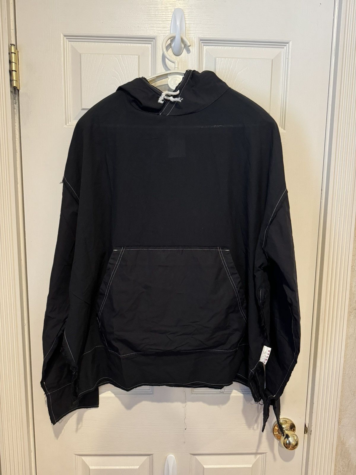 image of Marni Black Linen Like Hoodie, Men's (Size XL)