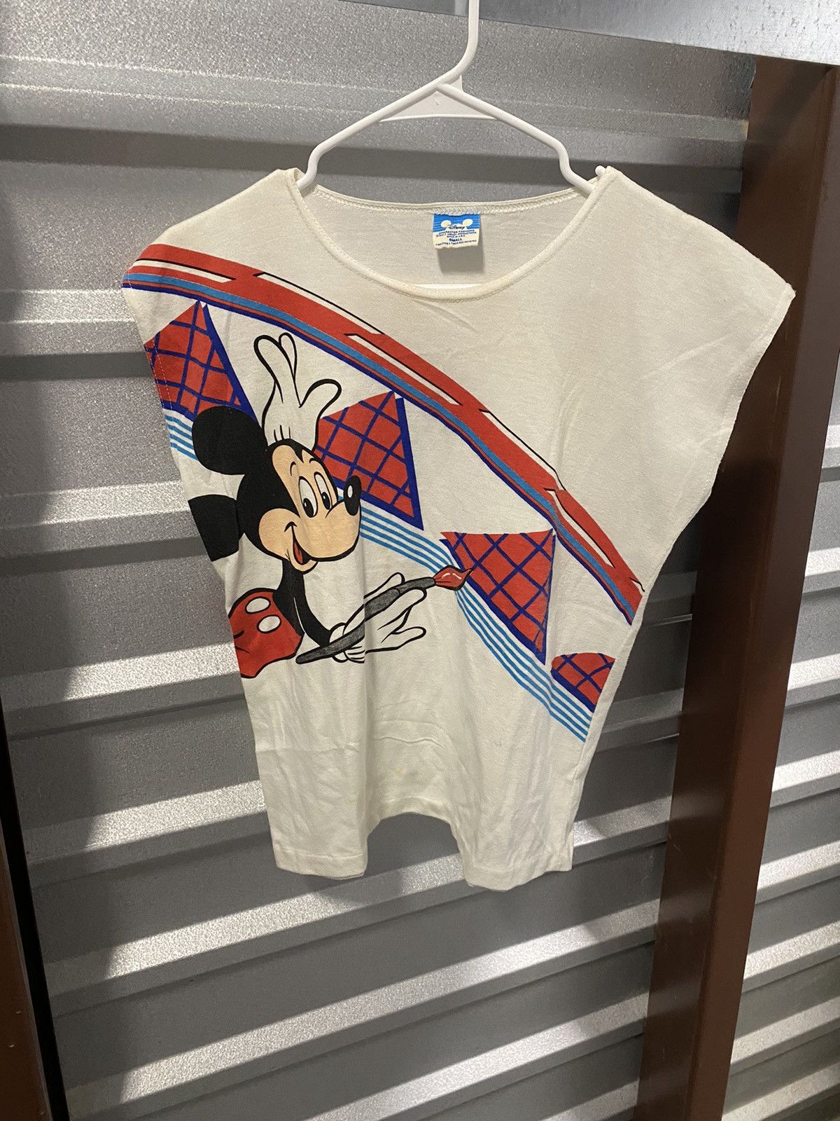 Disney × Vintage 1980’s Disney Mickey Art Paintbrush Top Size US S / EU 44-46 / 1 - 1 Thumbnail