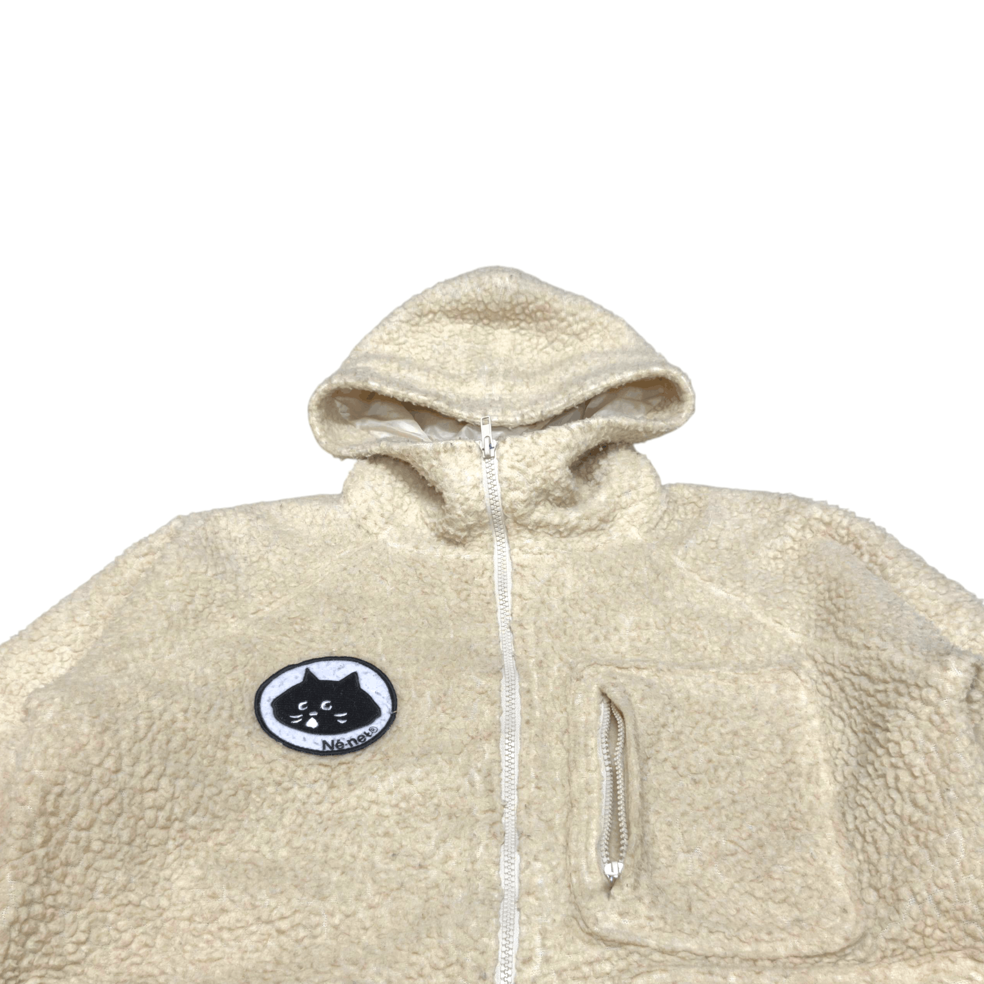 Ne-Net Vintage Ne-net Fleece Hooded Jacket Issey Miyake 90s Size US L / EU 52-54 / 3 - 4 Thumbnail