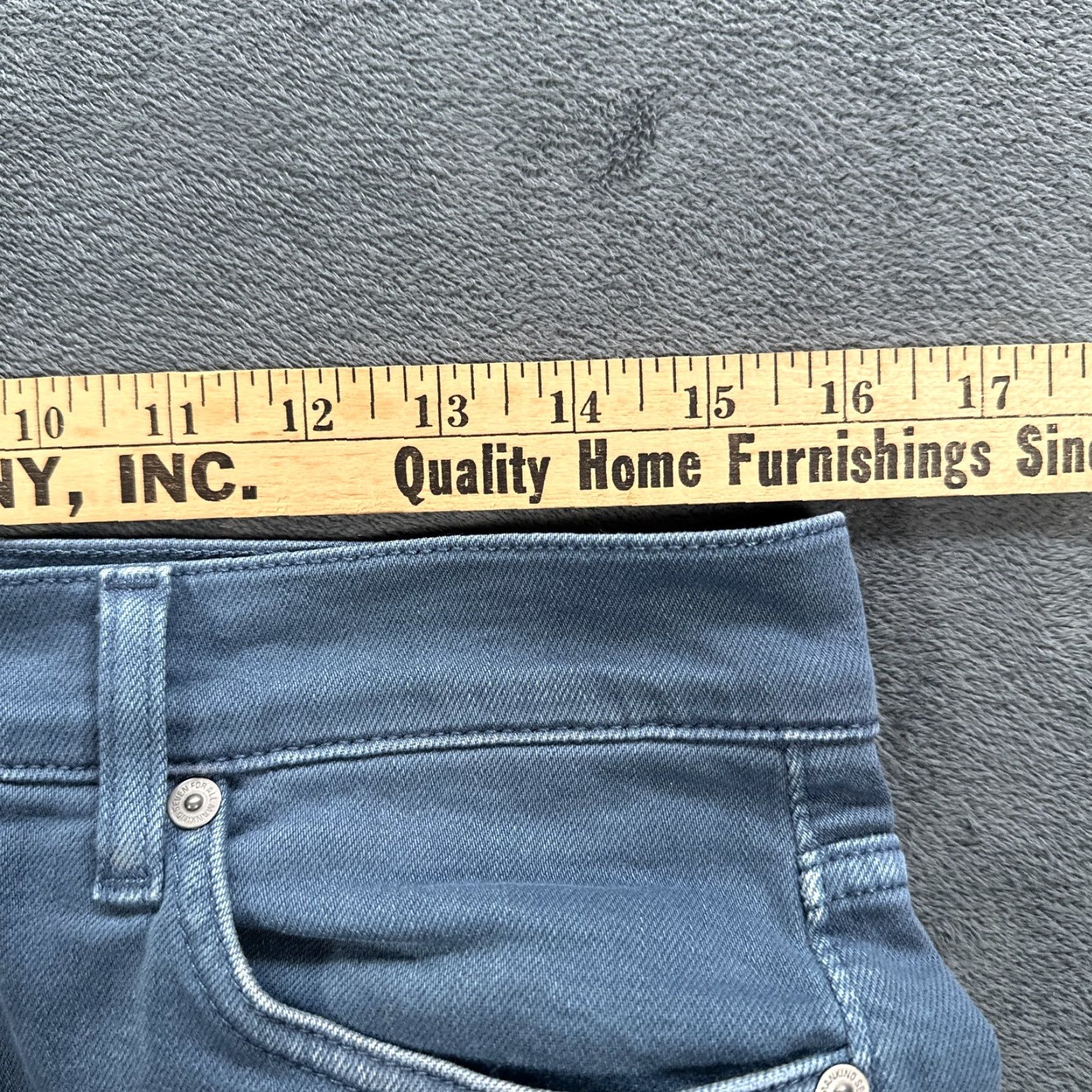 7 For All Mankind 7 For All Mankind Jeans Mens 32x28 Gray Denim Slimmy Straight Leg Size US 31 - 7 Thumbnail