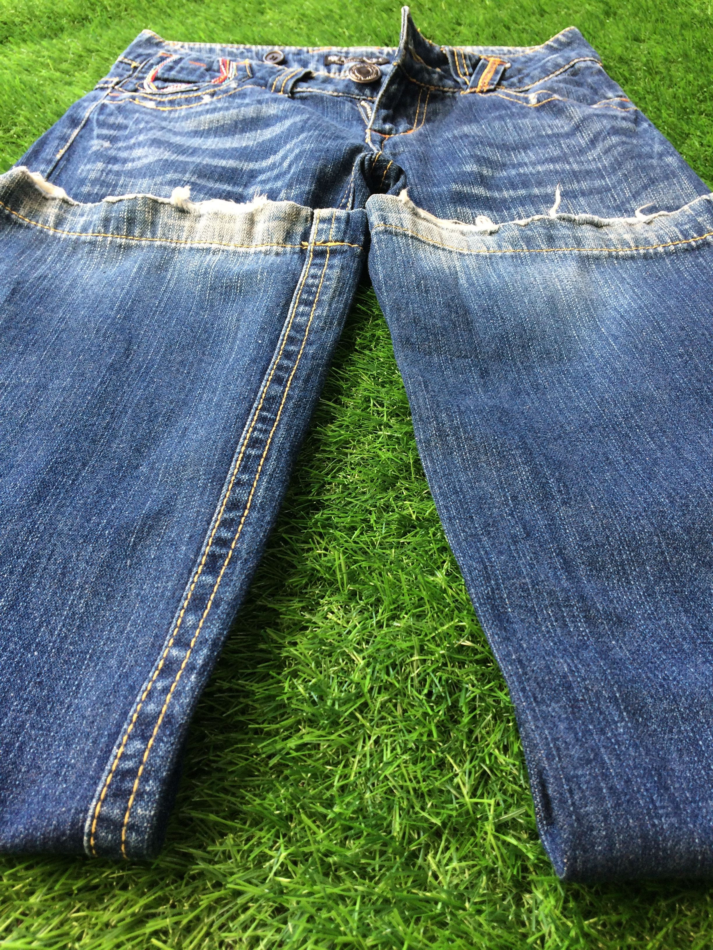 Japanese Brand Japanese Low Rise Distressed Flare Jeans D-697 Size 24" / US 00 / IT 34 - 6 Thumbnail