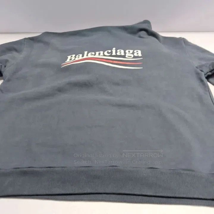 Balenciaga Balenciaga Logo Pullover Hoodie in Navy Blue. Size US L / EU 52-54 / 3 - 9 Thumbnail