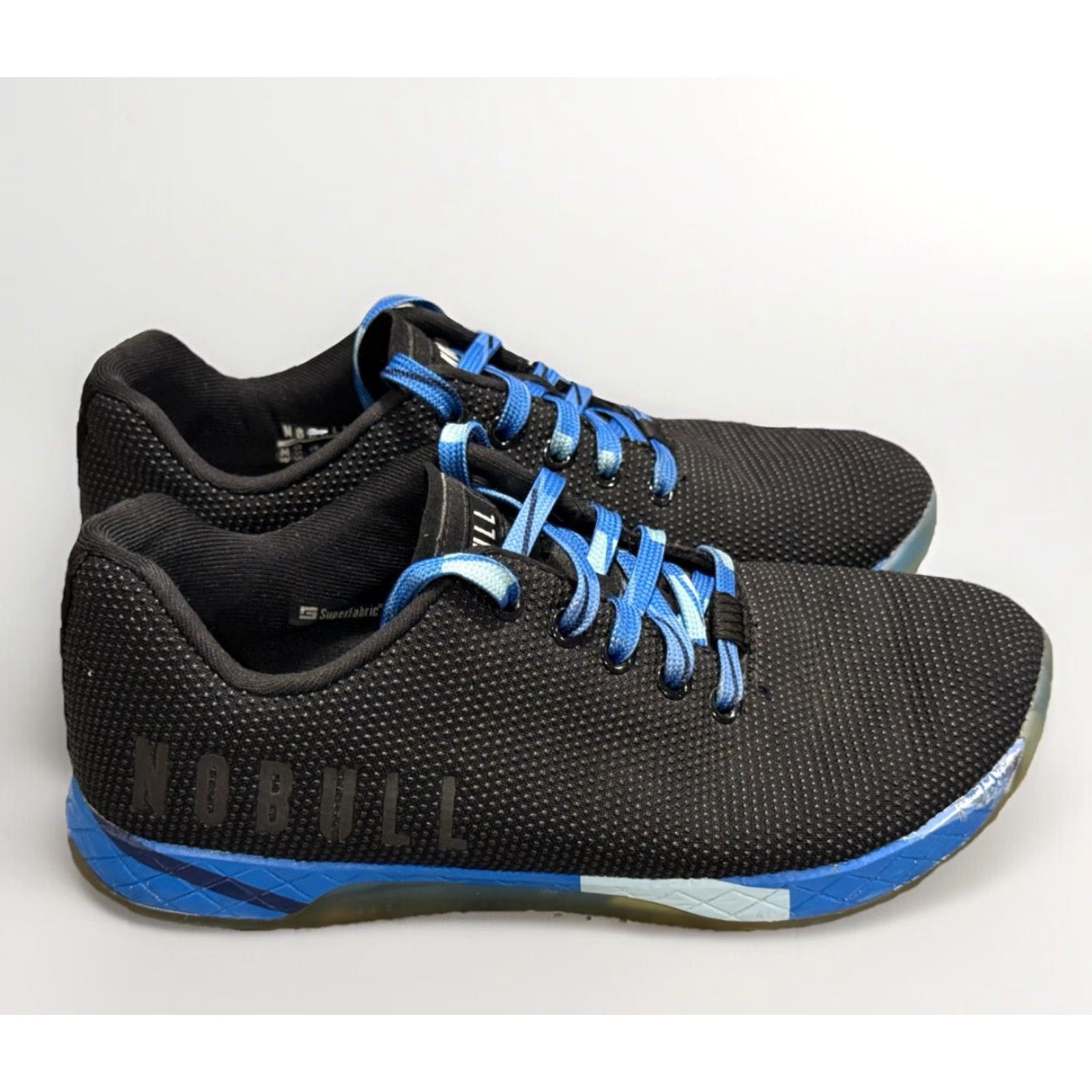 Vintage VINTAGE NoBull Unisex SuperFabric CrossShoes Men’s 8.5 Women’s 10 Trainers Black Sneaker Lace Up Low Top Athletic CrossFit Mens Womens Size US 8.5 / IT 38.5 - 4 Thumbnail