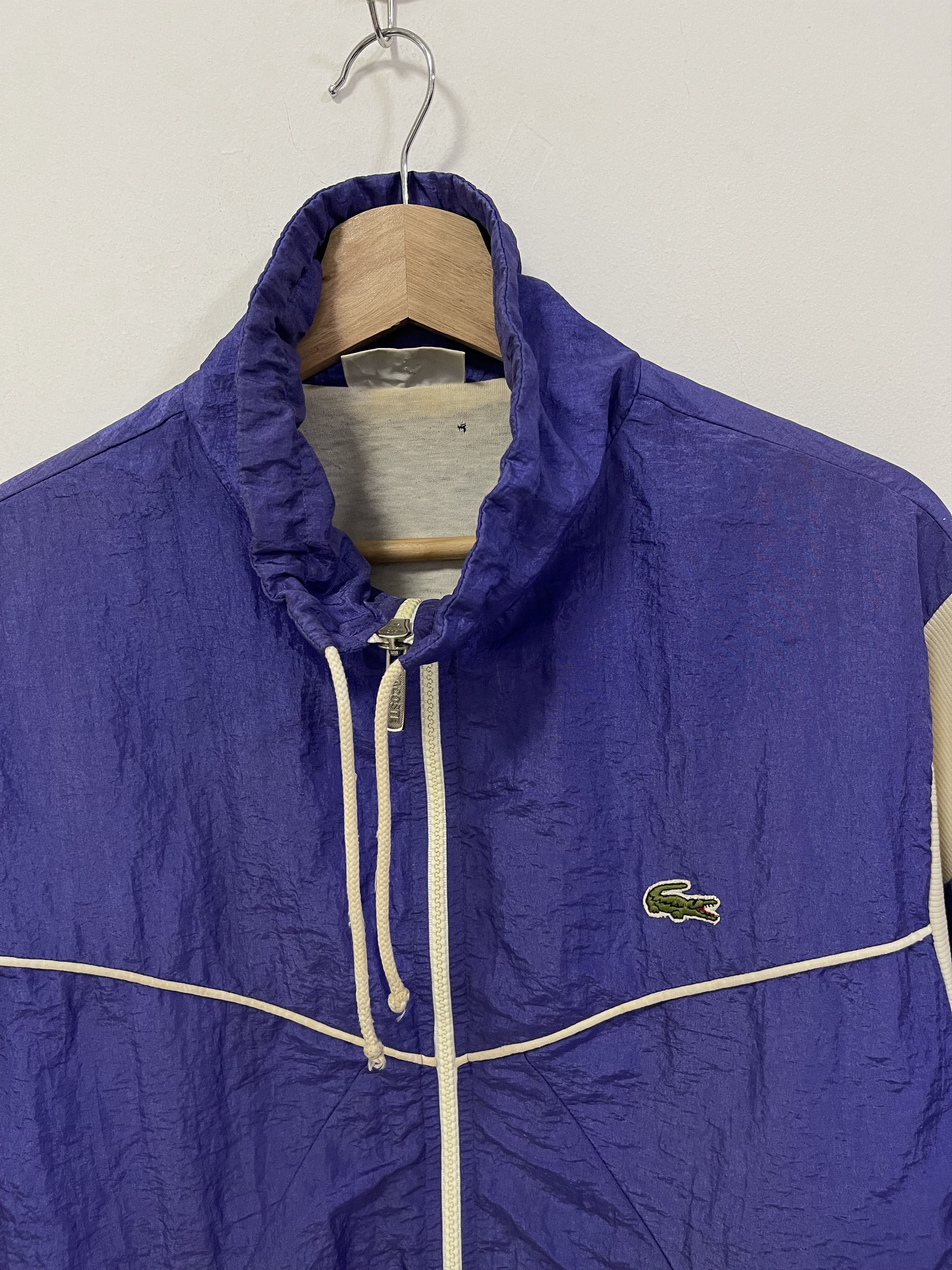 Vintage 90s Lacoste Mini Logo Embroidery Zipper Jacket