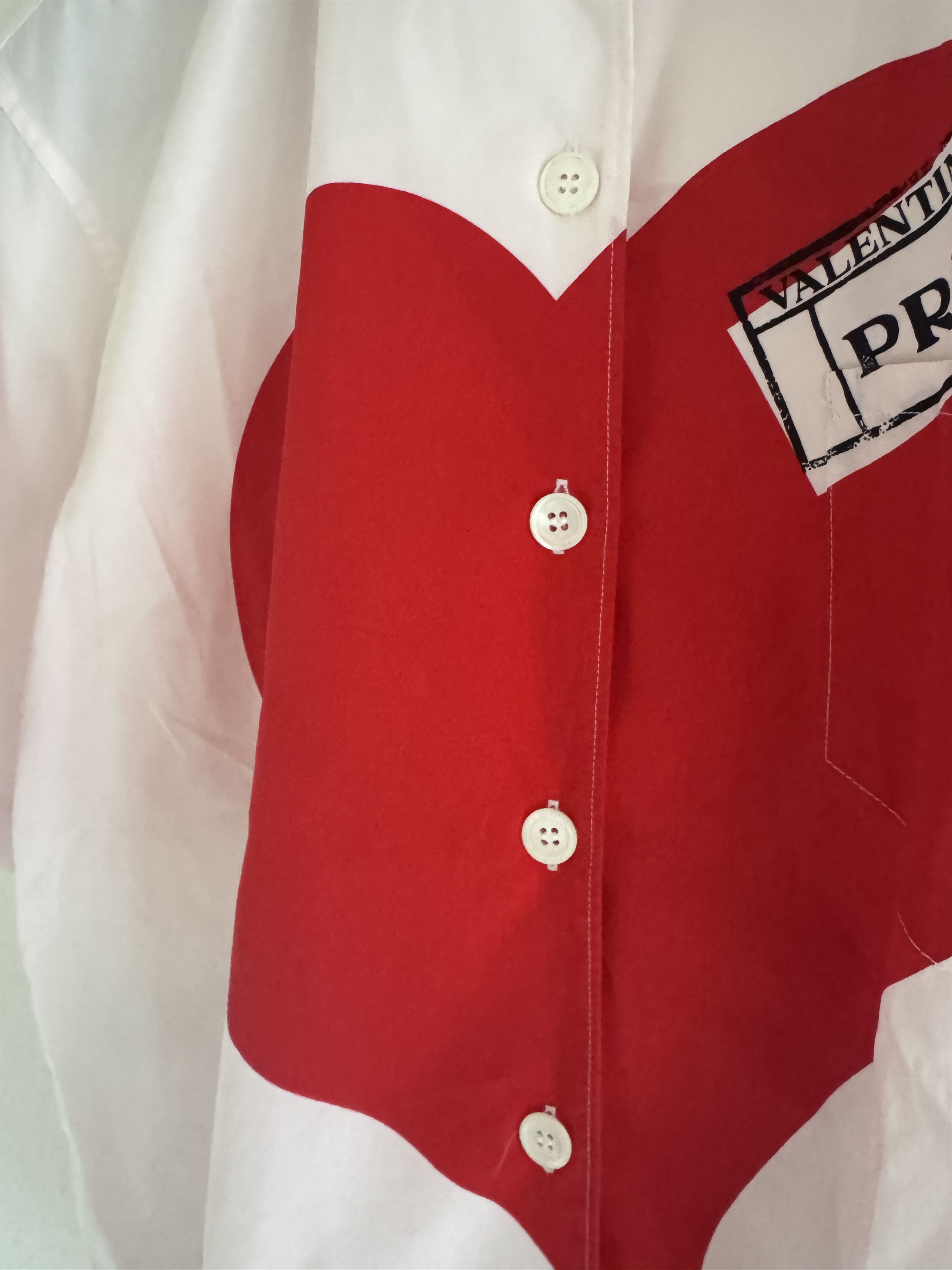 Prada Valentine's Bowling Shirt Size US XS / EU 42 / 0 - 9 Thumbnail