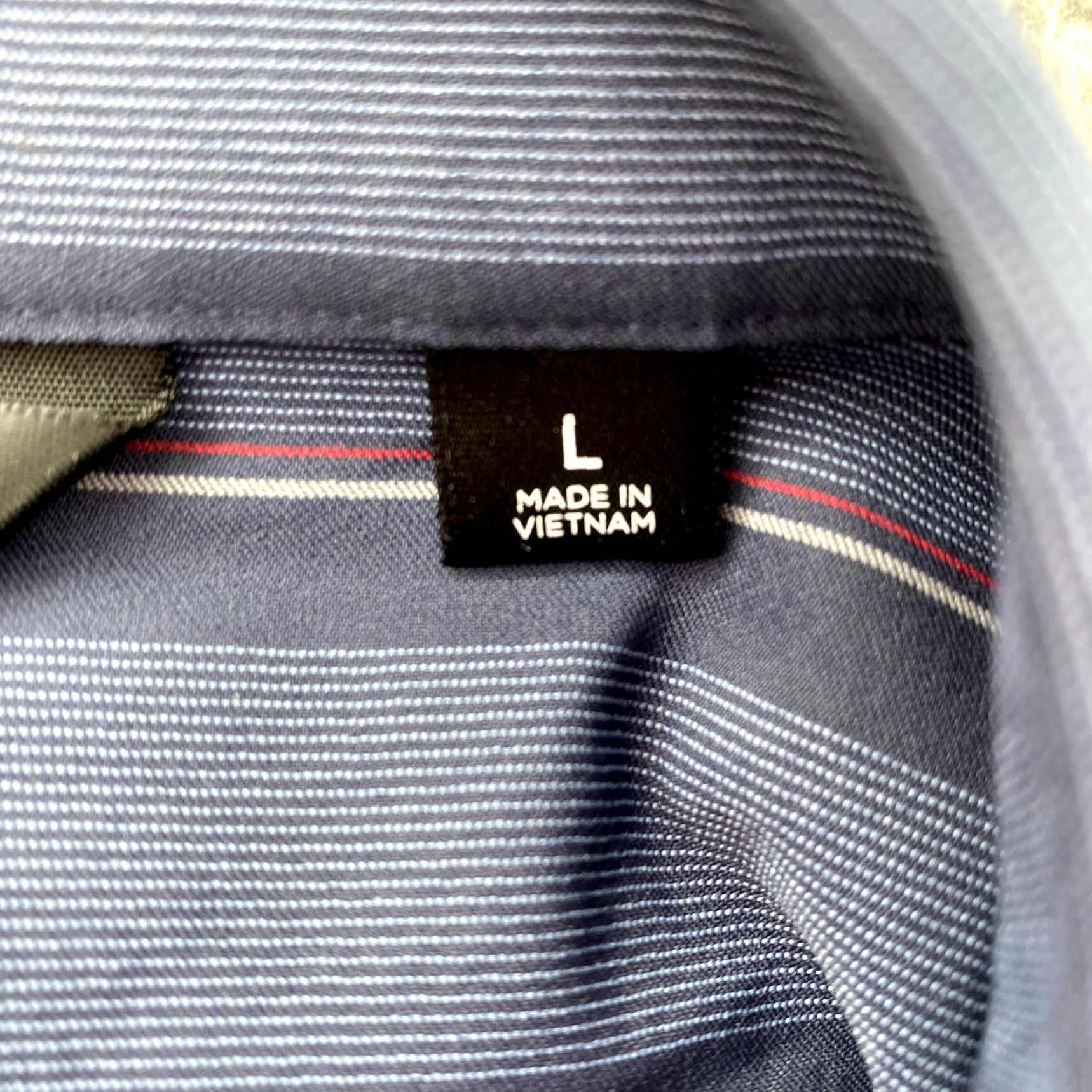 TravisMathew Travis Mathew Shirt L Blue Striped 4 Way Stretch Long Sleeve Button-Down Men's Size US L / EU 52-54 / 3 - 6 Thumbnail