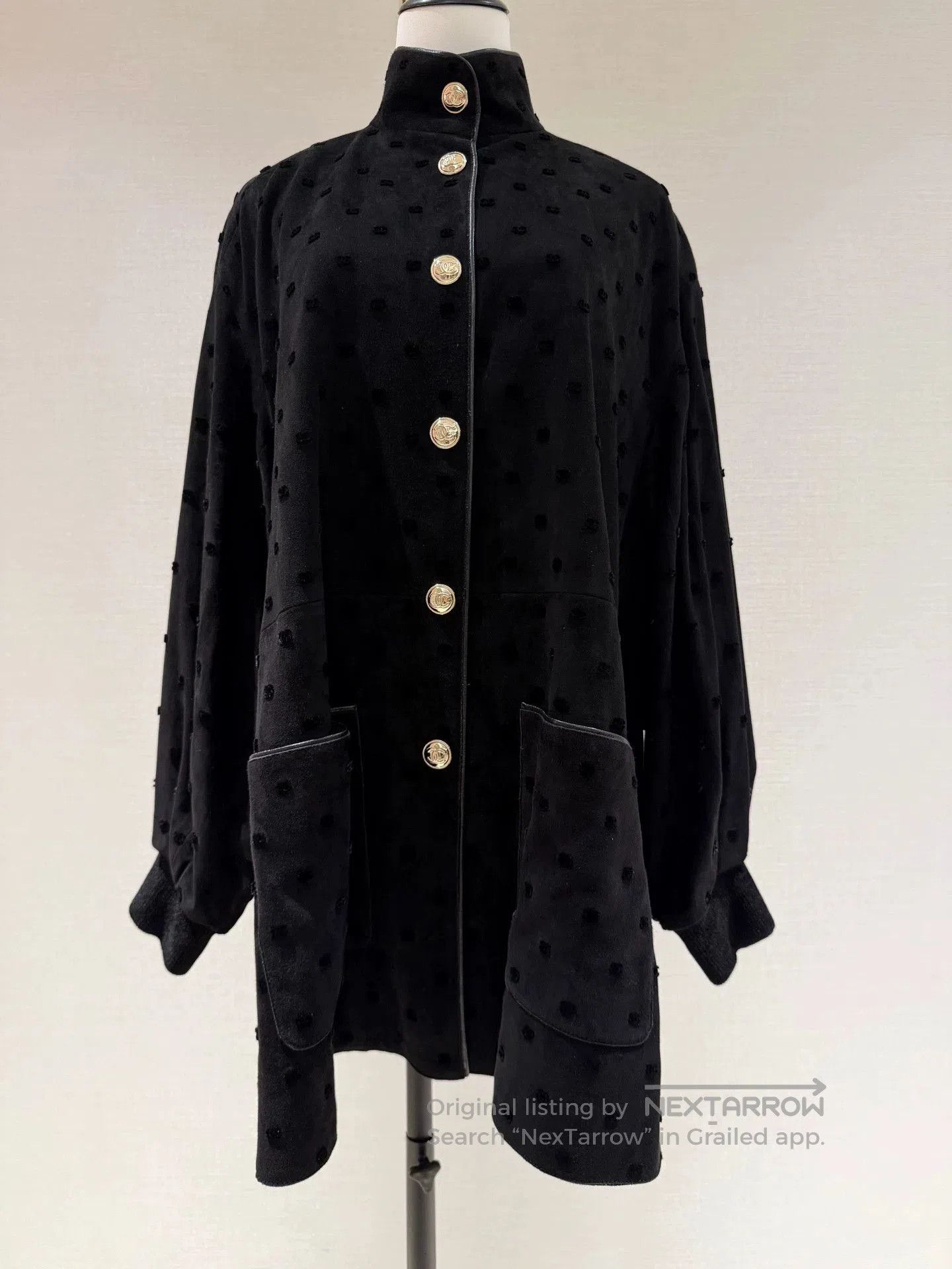 Chanel 20 Equestrian Suede Coat 36.