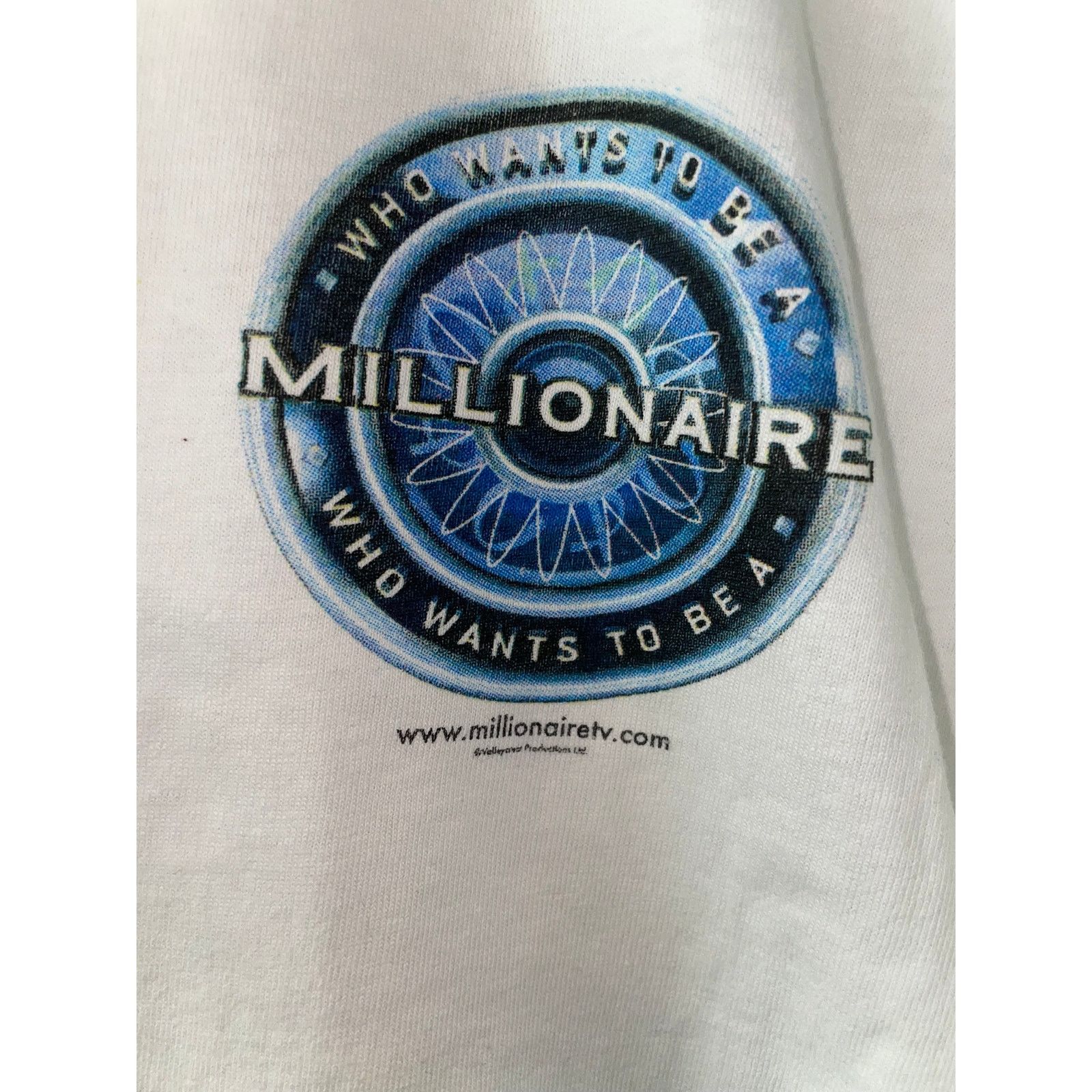 Hanes Who Wants To Be A Millionaire Shirt TV Promo White Tee XL Size US XL / EU 56 / 4 - 3 Thumbnail