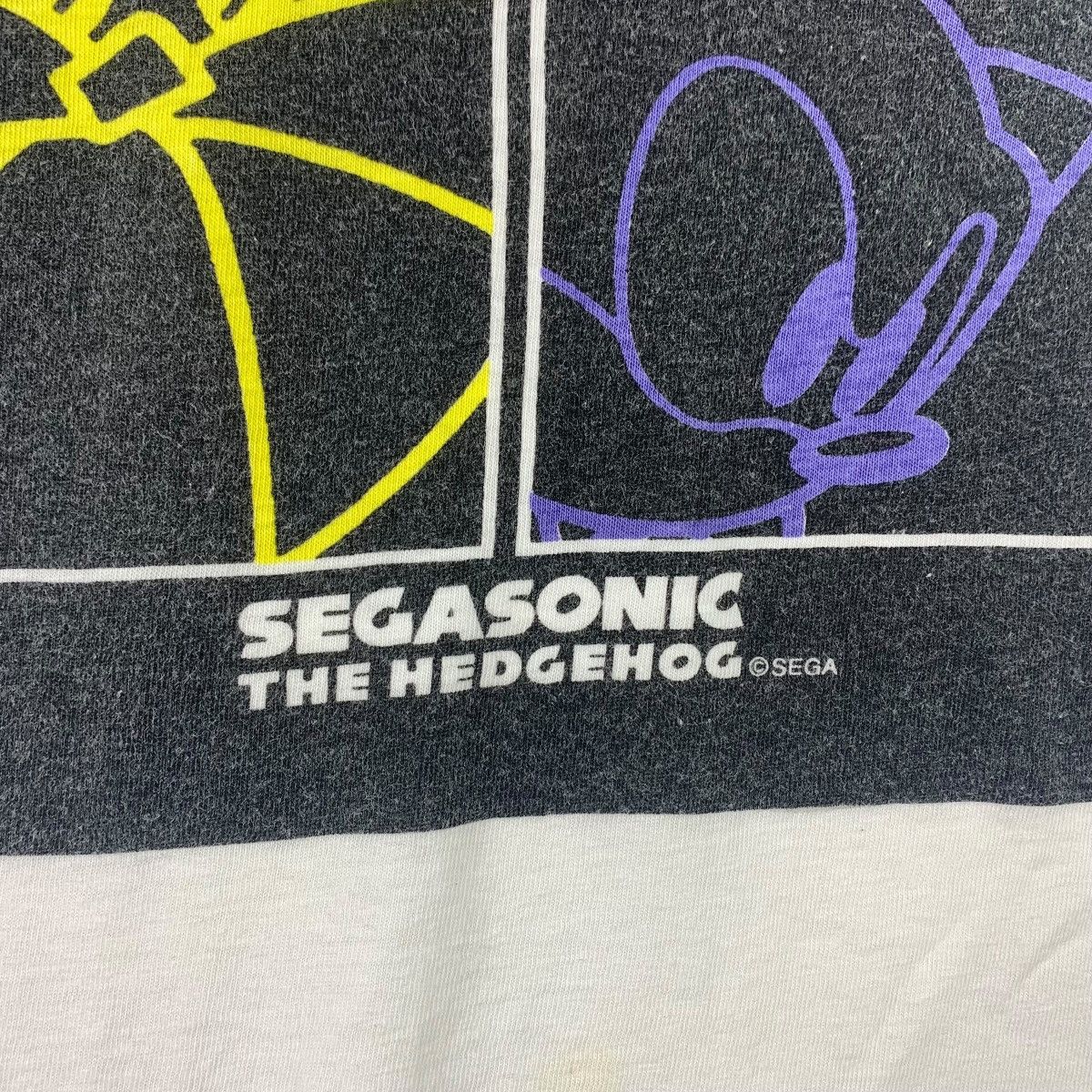 Cartoon Network × Vintage Vintage SEGA SONIC THE HEDGEHOG White tee Size US L / EU 52-54 / 3 - 9 Thumbnail