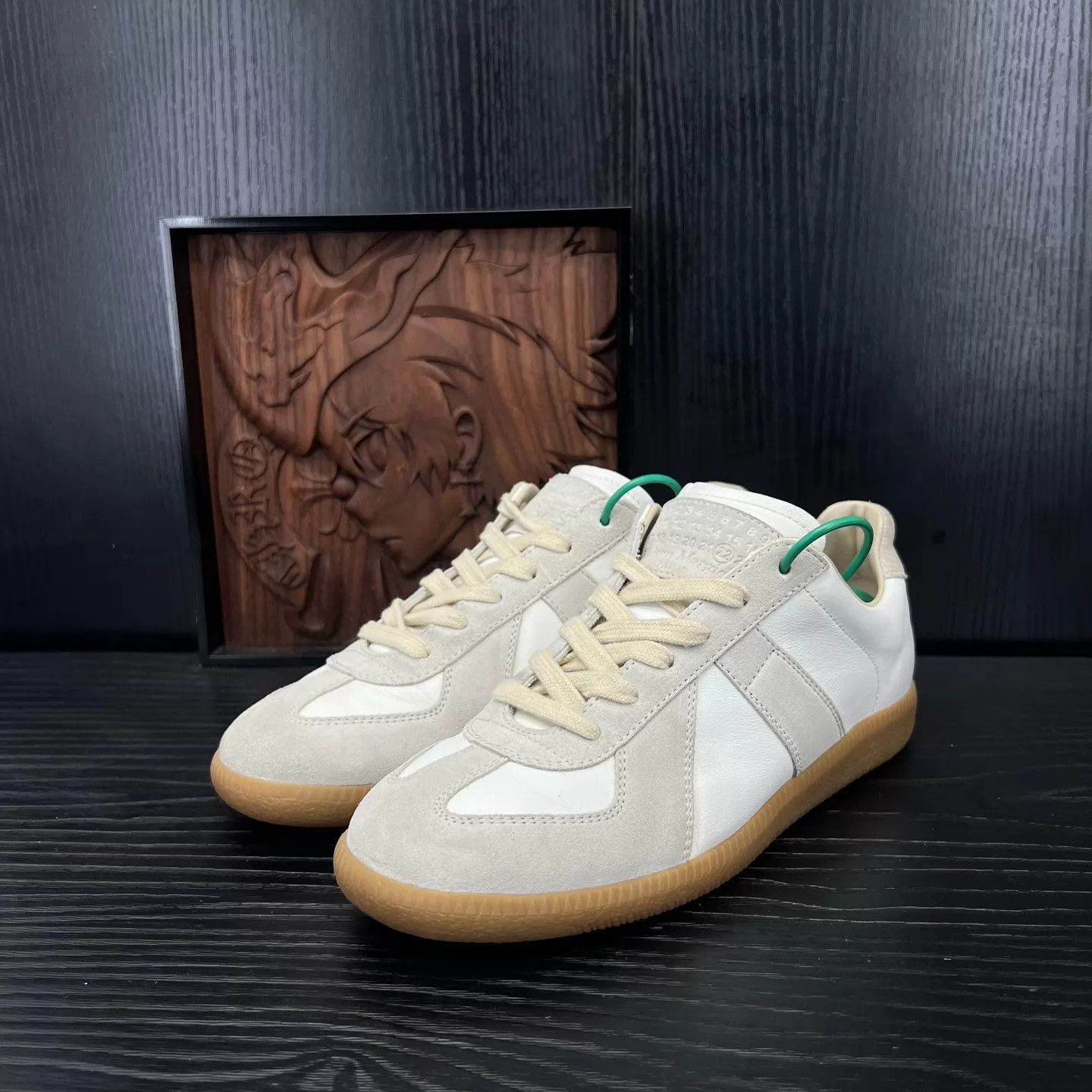 Maison Margiela Maison Margiela German Trainer White Gray 37.5 Size US 7 / IT 37 - 1 Thumbnail