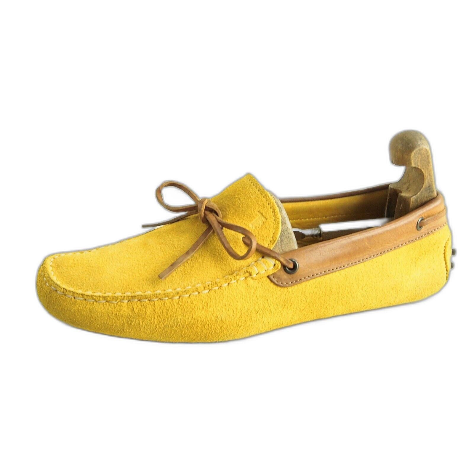 Tod's TOD's Gommini Driving Loafers Yellow Suede Mens US 9 EU 42 Size US 9 / EU 42 - 2 Thumbnail
