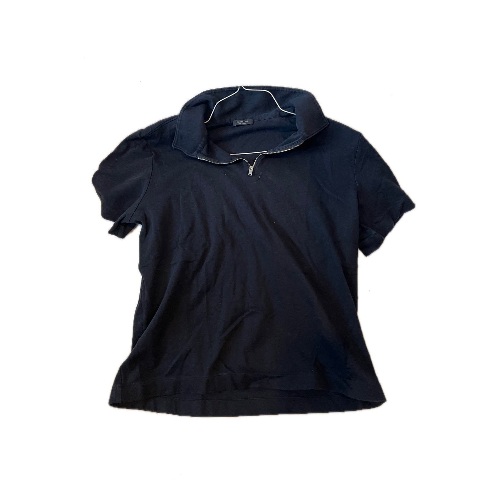 Massimo Dutti Massimo Dutti Black Polo Golf Shirt Mens M Size US M / EU 48-50 / 2 - 1 Thumbnail
