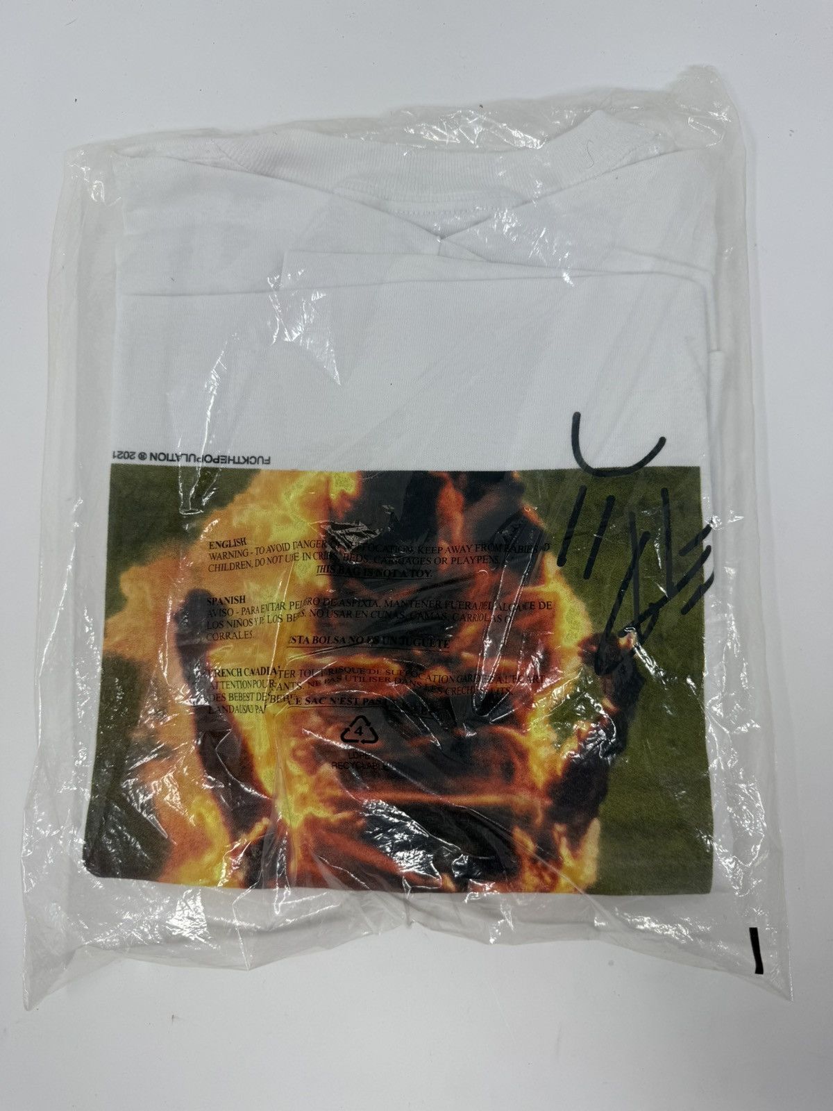 Fuck The Population FUCKTHEPOPULATION ‘Self-Immolation’ Tee Size US L / EU 52-54 / 3 - 4 Thumbnail