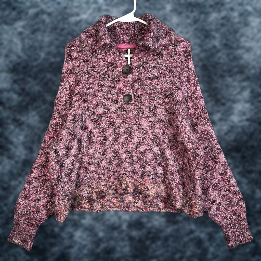 Free People VINTAGE Free People Stellar Pullover Size Small Sweater Slouchy Oversized Lagenlook Cozy Size S / US 4 / IT 40 - 1 Thumbnail