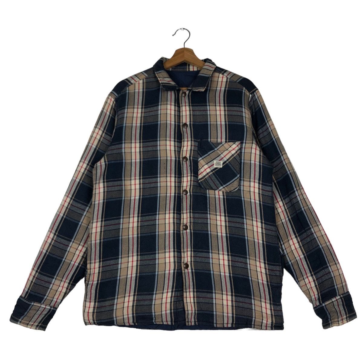 Flannel 🔥Vtg Flannel Jacket Tartan Design Gohemp Japan Issey Miyake Size US L / EU 52-54 / 3 - 1 Thumbnail