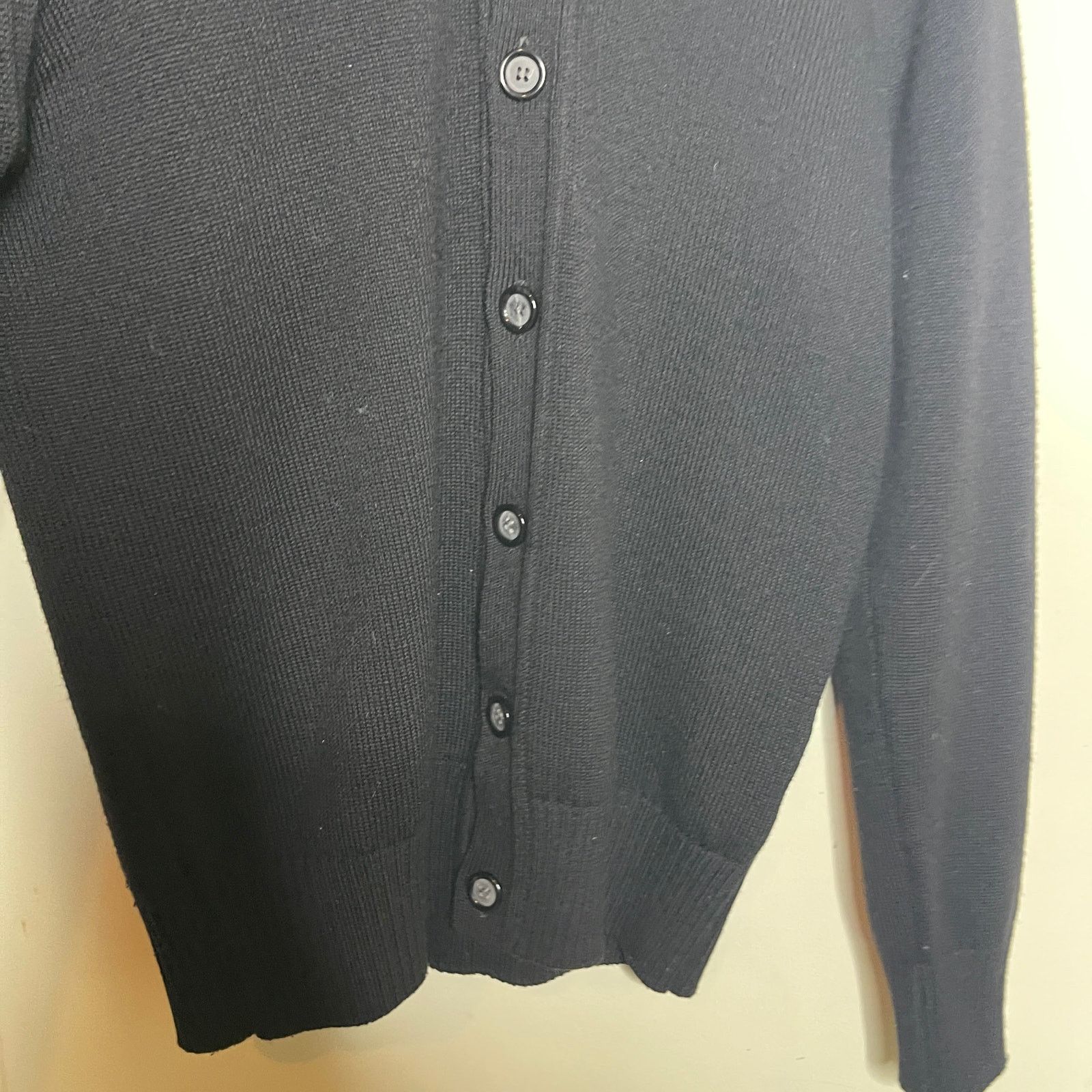 Paolo Pecora Paolo Pecora wool high neck black cardigan sz M Size US M / EU 48-50 / 2 - 5 Thumbnail