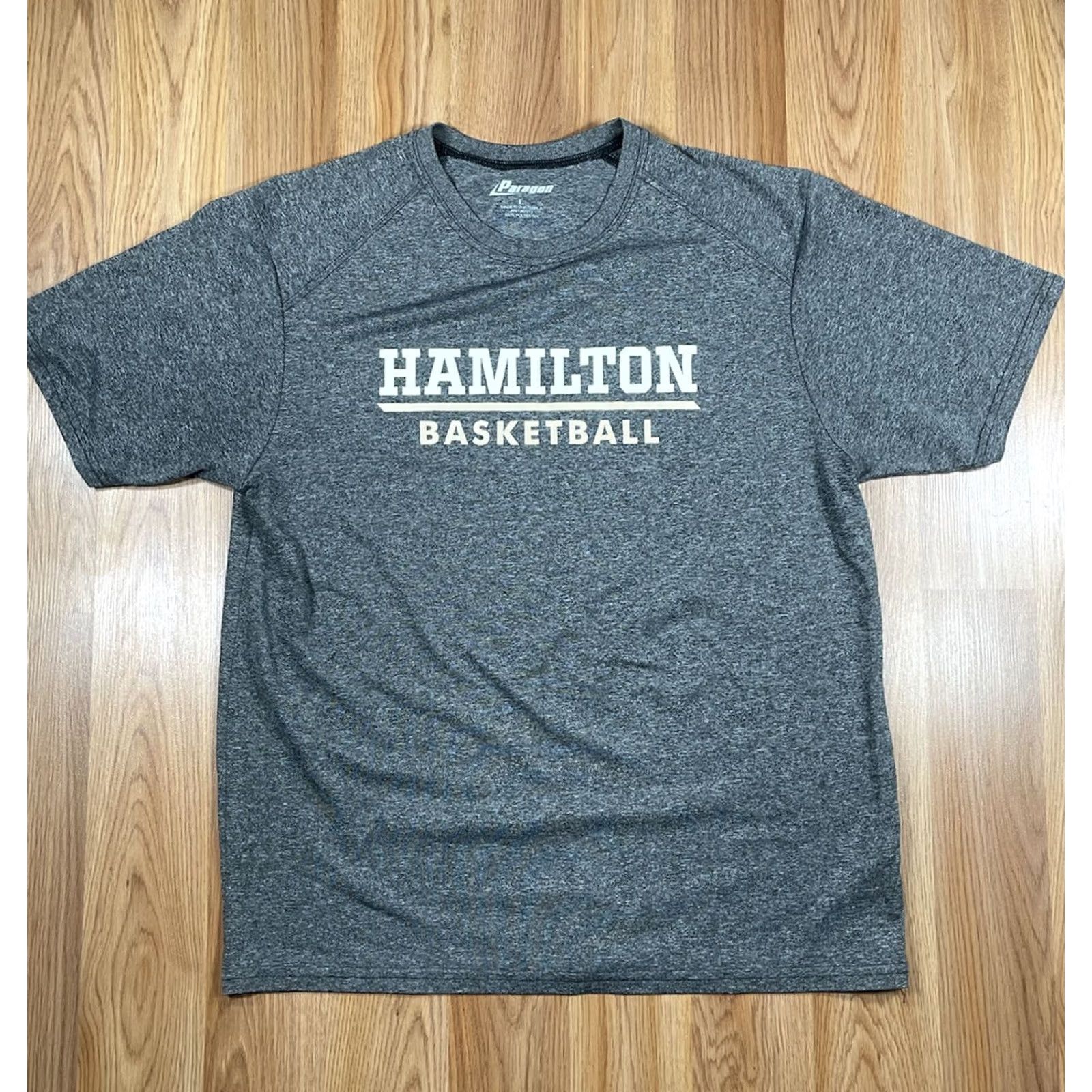 Vintage Paragon Hamilton Basketball Crew Neck T-shirt Mens Size L 100% Polyester Gray Size US L / EU 52-54 / 3 - 2 Thumbnail