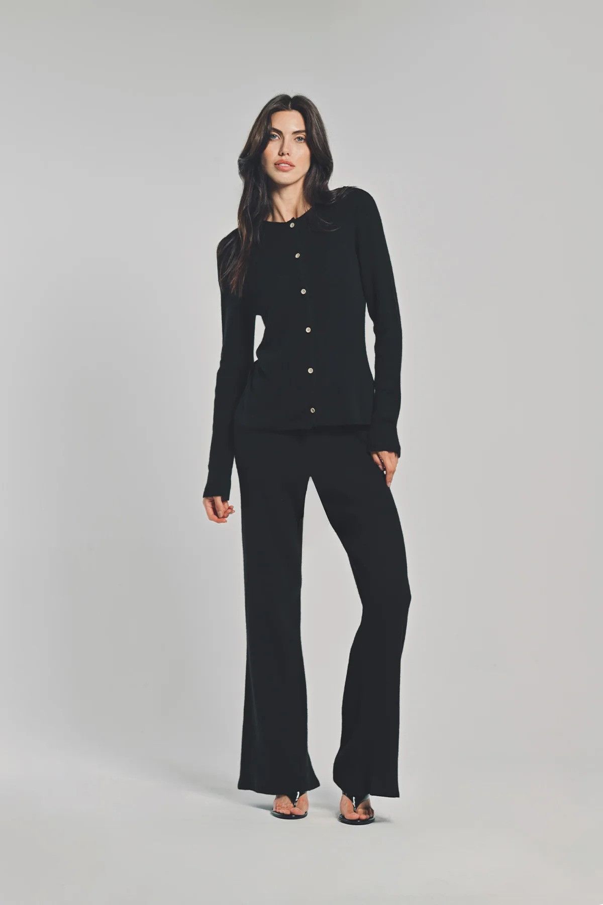 The Elder Statesman $1250 The Elder Statesman Black Delicash Cardigan Size S / US 4 / IT 40 - 3 Thumbnail