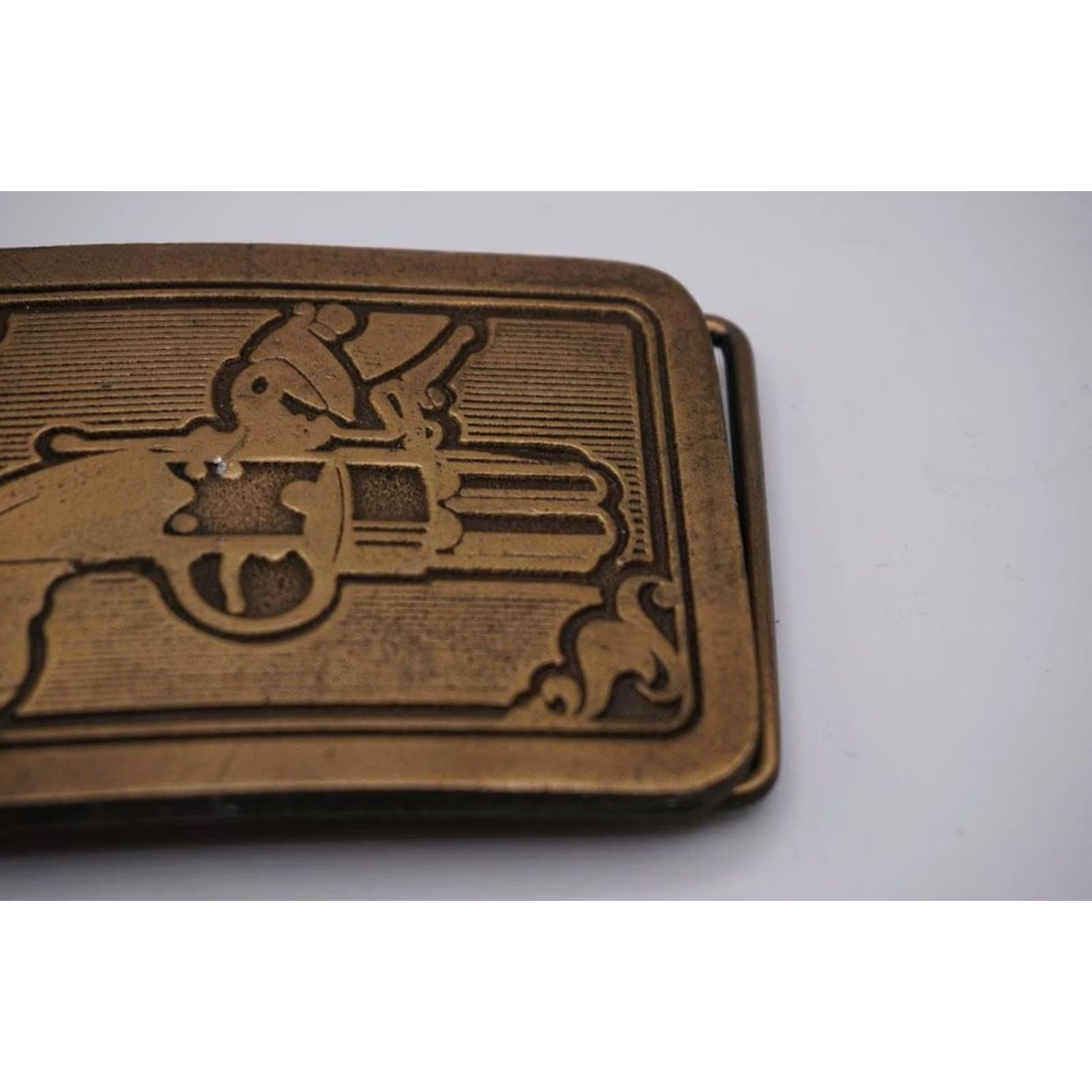Vintage VINTAGE Brass Pistol Westinghouse Credit Corporation Metal Belt Buckle Size ONE SIZE - 3 Thumbnail