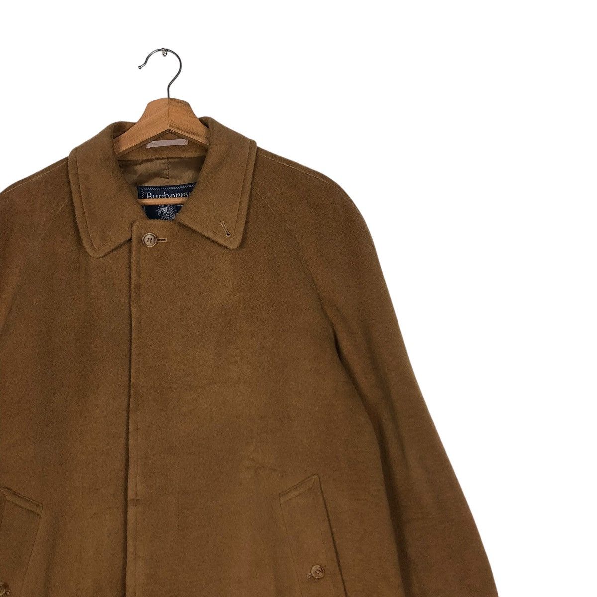 Burberry 🔥VINTAGE FLY WOOL HERRINGBONE LONG JACKET BURBERRYS Size US M / EU 48-50 / 2 - 9 Thumbnail