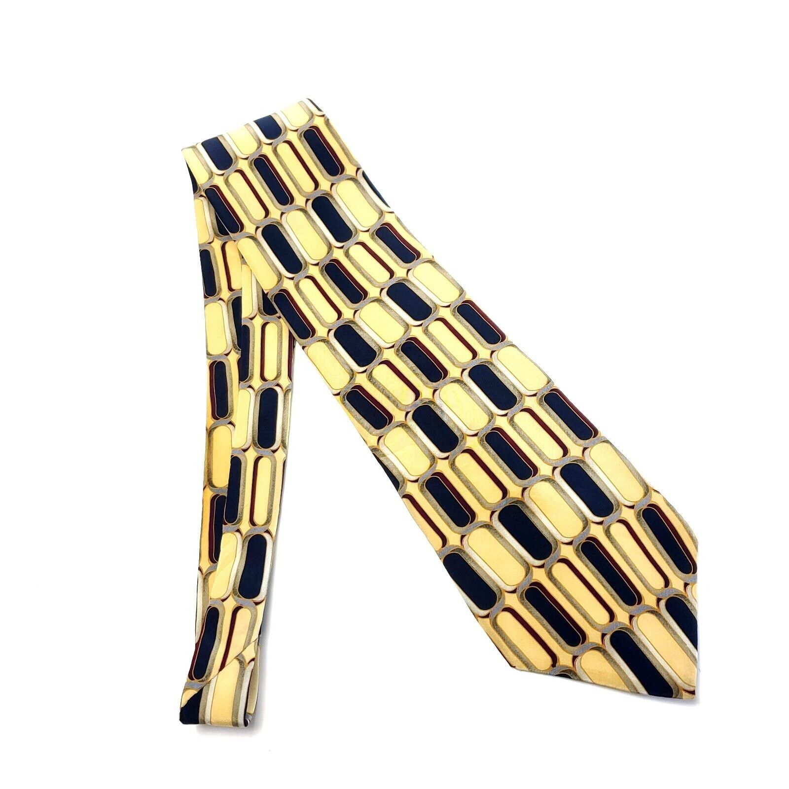 Bill Blass Bill Blass Black Label Yellow Print Abstract Print Short Wid Size ONE SIZE - 6 Thumbnail